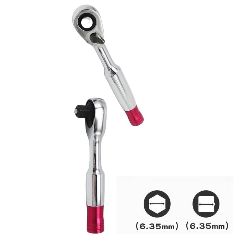 Mini imbusový klíč ruční Nástrčné klíče Ráčny 2 v 1 sada klíčů 1/4 Šroubovák Momentové klíče Otevřené klíče Ruční opravný nástroj Pro vozidlo Kolo