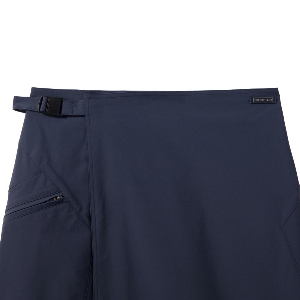 Brompton London W Nylon Set Unbalance Pocket Wrap Midi Skirt - Navy (P242Wsk360)