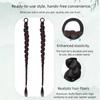 Hair Extension Long Twist Braided Ponytail Butterfly Hairpin Boxing Braided Wig  for Women