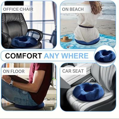 1pc Orthopedic Memory Foam Donut Pillow Coccyx Seat Cushion Hemorrhoid Cushion Tailbone Cushion for Pregnant Butt Cushion