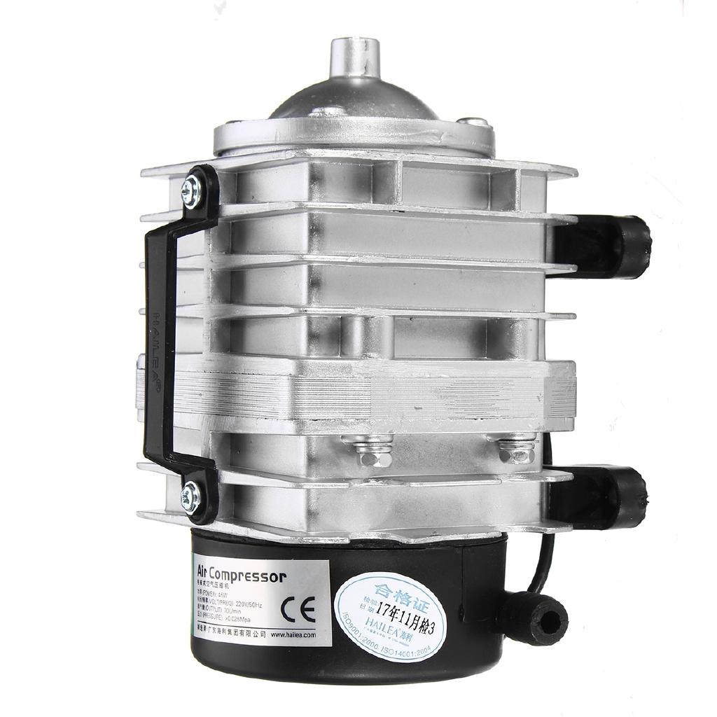 220V 70L/min 45W Hydroponic Air Aerator Pump Electromagnetic Air Compressor Pump Aquarium Fish Pond Compressor