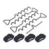 Ground Anchors Multifunctional Steel Stakes Anchor Kit for Trampoline Shed Swing Tent Black