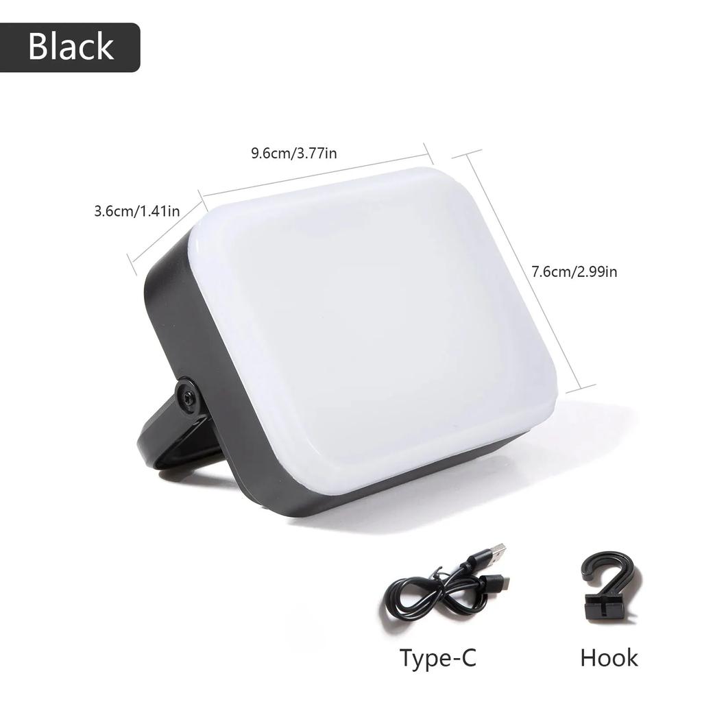 LED Camping Light USB Charging Portable Tent Lantern Emergency Flashlight Night Fourth Gear Dimming Outdoor Hiking