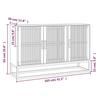 VidaXL Buffet blanc 105x30x65 cm bois d'ingénierie, armoire, armoire latérale, armoire de rangement, armoires, placard, 352121