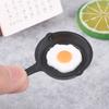 1Pc Dollhouse Miniature Egg Frying Pan 1/12 Mini Simulation Dolls House Cooking Ware Play Kitchen Toy Accessories-Toy