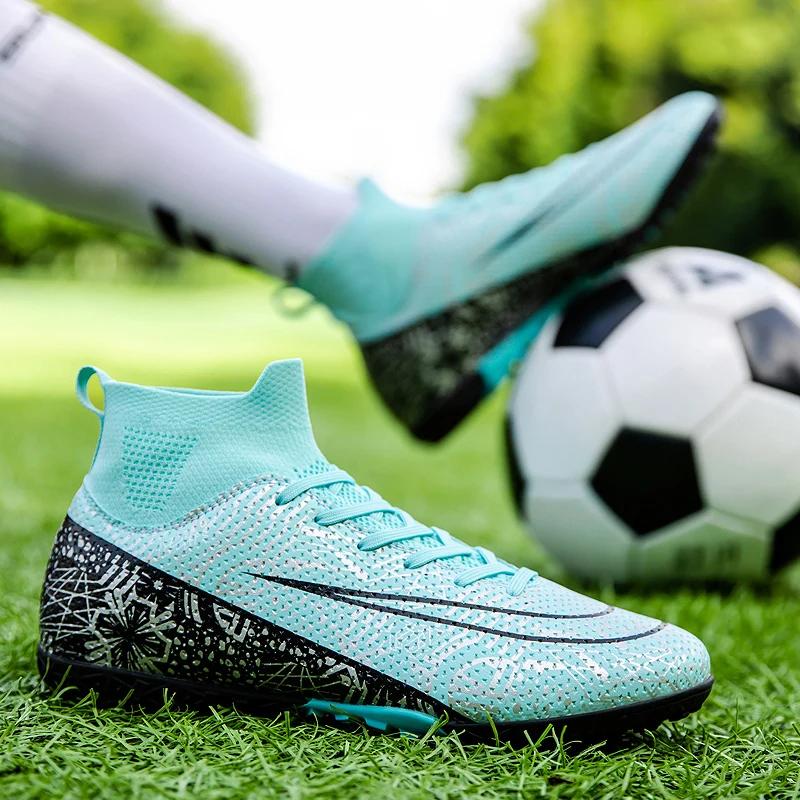 Herren Fußballschuhe Original Fußballschuhe Society Outdoor Lange Stollen Top Qualität Schüler Training Rasen Training Fußballschuhe