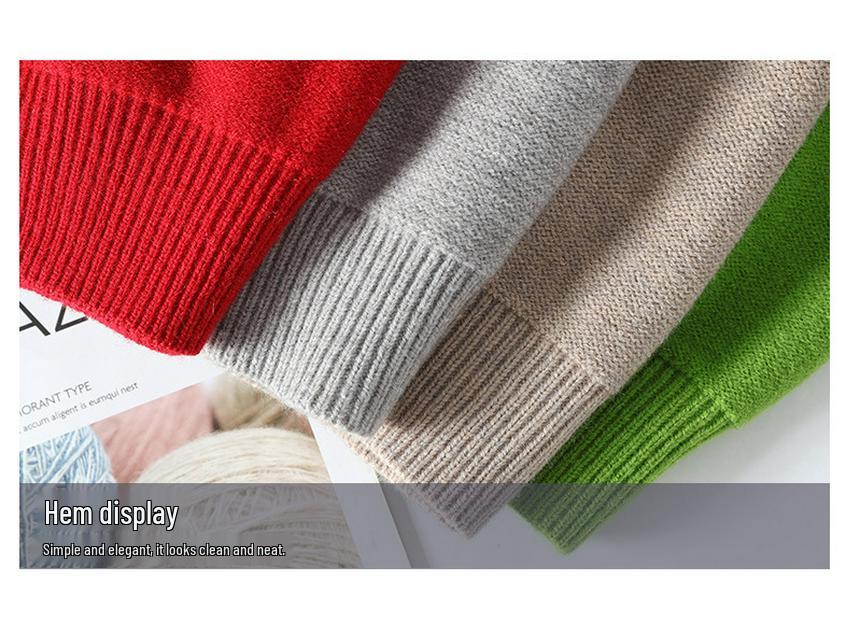 Trendy Men's Round Neck Loose Knit Sweater