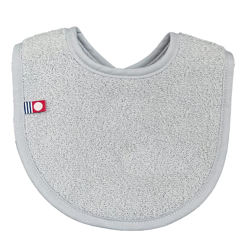 EMOCA Imabari Towel Adjustable Solid Color Bib, Size, Gray,