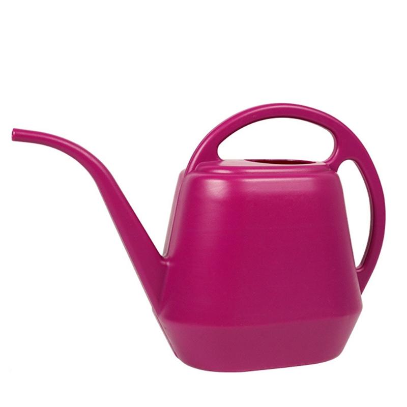 Regadera 4L Regadera de Plástico con Asa Cómoda Regadera Pequeña para Jardín Boquilla Larga para Interior Exterior