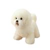 Plush Dog Toy Soft Stuffed Animal Realistic Sitting Puppy Plushie Gift for Kids and Collectors Home Decoration