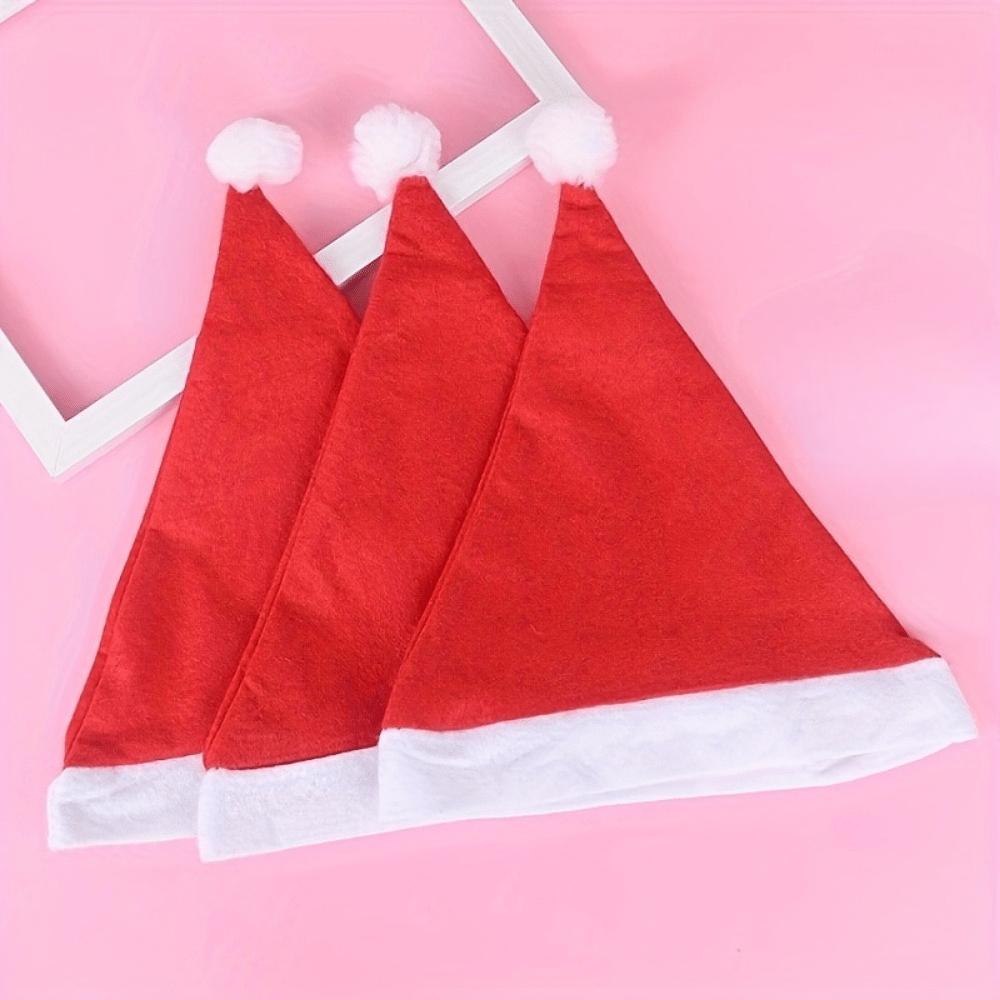 10 Santa hats, adult Christmas hats, holiday Christmas hats, Christmas hats