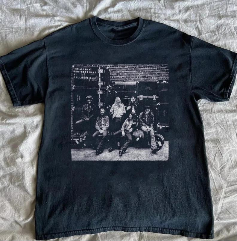 The Allman Brothers - At Fillmore Unisex Black T-shirt Size S-5XL 3XL