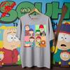 South Parks kleiner fetter Junge Cartman Süßes Cartoon Gedrucktes T-Shirt Shirt Humorvolle Streetwear Unisex Sommer Rundhals Kurzärmlig
