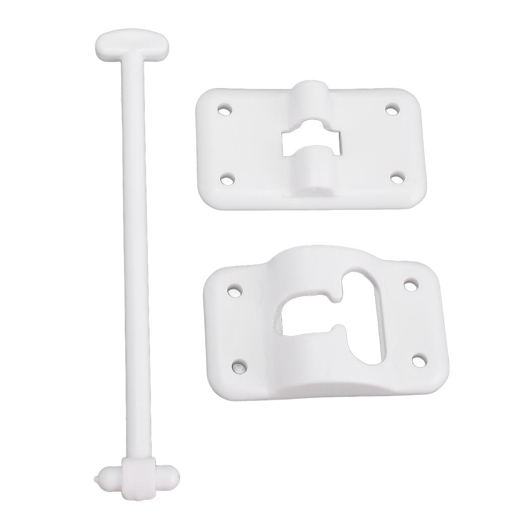 4 Sets 6 Inch T Style Door Holder Catch Entry Latch Stopper with Bumper Posts and Mounting Screws for RV Travel Trailer
