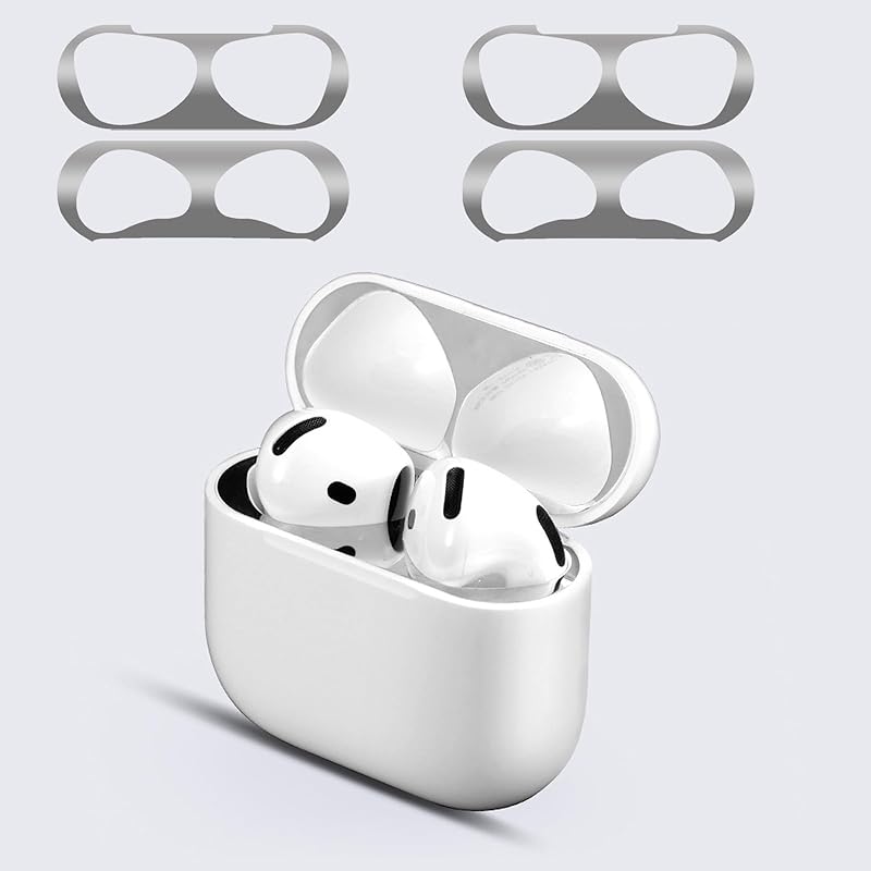 

BUITFOU AirPods 4 dust guard Air pods 4 (2024) seal metal stain prevention professional guard cover Ultra thin 18K plating dust dust iron sand