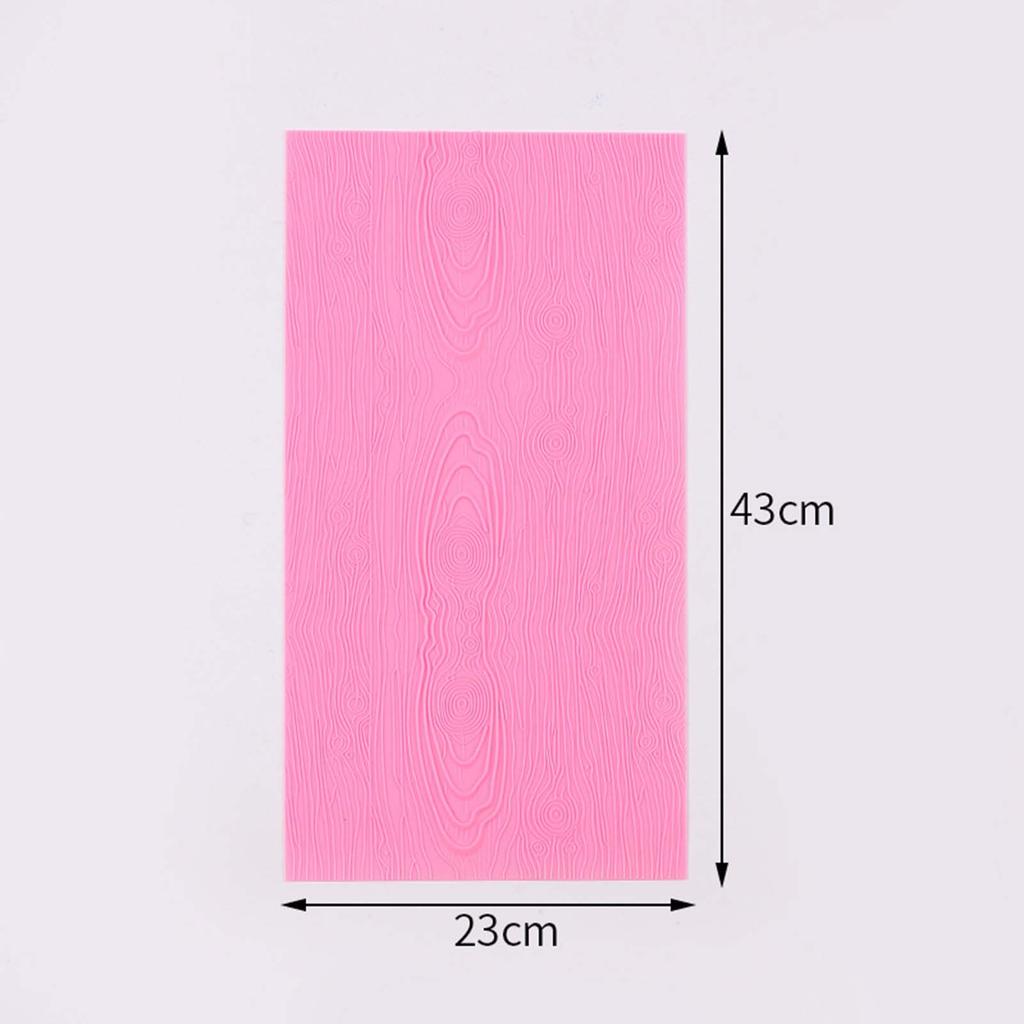 Large Tree Bark Texture Silicone Mould Texture Cake Decorating Silicone Mold for Cupcake Wedding Cake Decoration