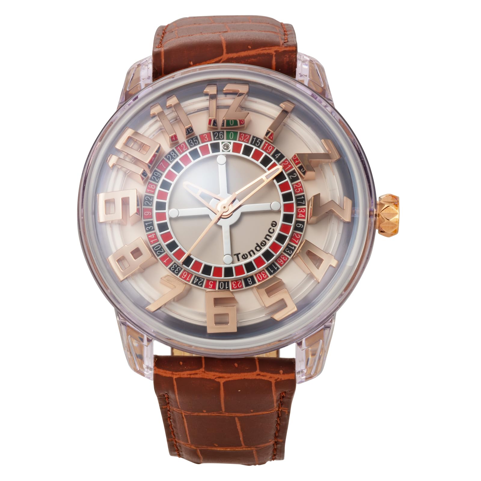 

King Dome Watch Brown [Tendence] TY023003-BRLE-AM Men s [Item]
