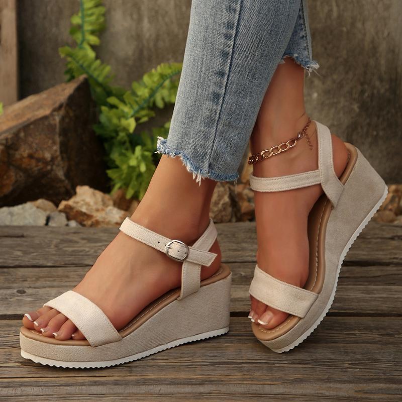 Fashion 2025 Vintage Chunky Platform Sandals for Women Casual Wedge High Heel Sandals Woman Lightweight Summer Sandles Plus Size 35-43