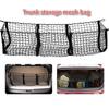 3Pocket Cargo Net Stretchy Trunk Storage Organizer Net Heavy-Duty Luggage Holder with Mount Kit for SUV Pickup Truck Van Toyota