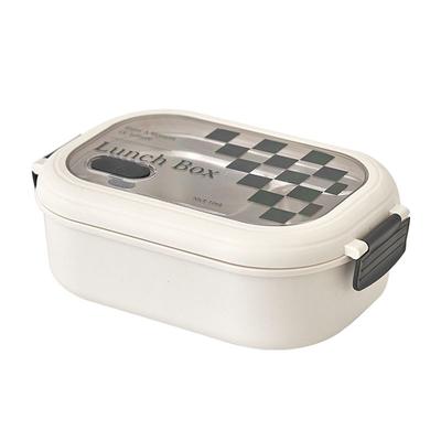 2 Compartimenten Bento Box Warmtebehoud RVS Tussenlaag Lunchbox Luchtdicht Draagbaar