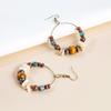 Accessories Fashion Bohemian Handmade Beaded Earrings Vintage Vintage Bronze Classic Ear Hooks Women