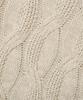 TRILLION Washable Big Cable Oversized Crew Neck Knit [Ivory]