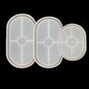 L/M/S  Oval Tray Mold Storage Box Crystal Epoxy Mould Silicone Mirror DIY  Oval Coaster Crystal Glue Mold Ashtray  Cement Mold