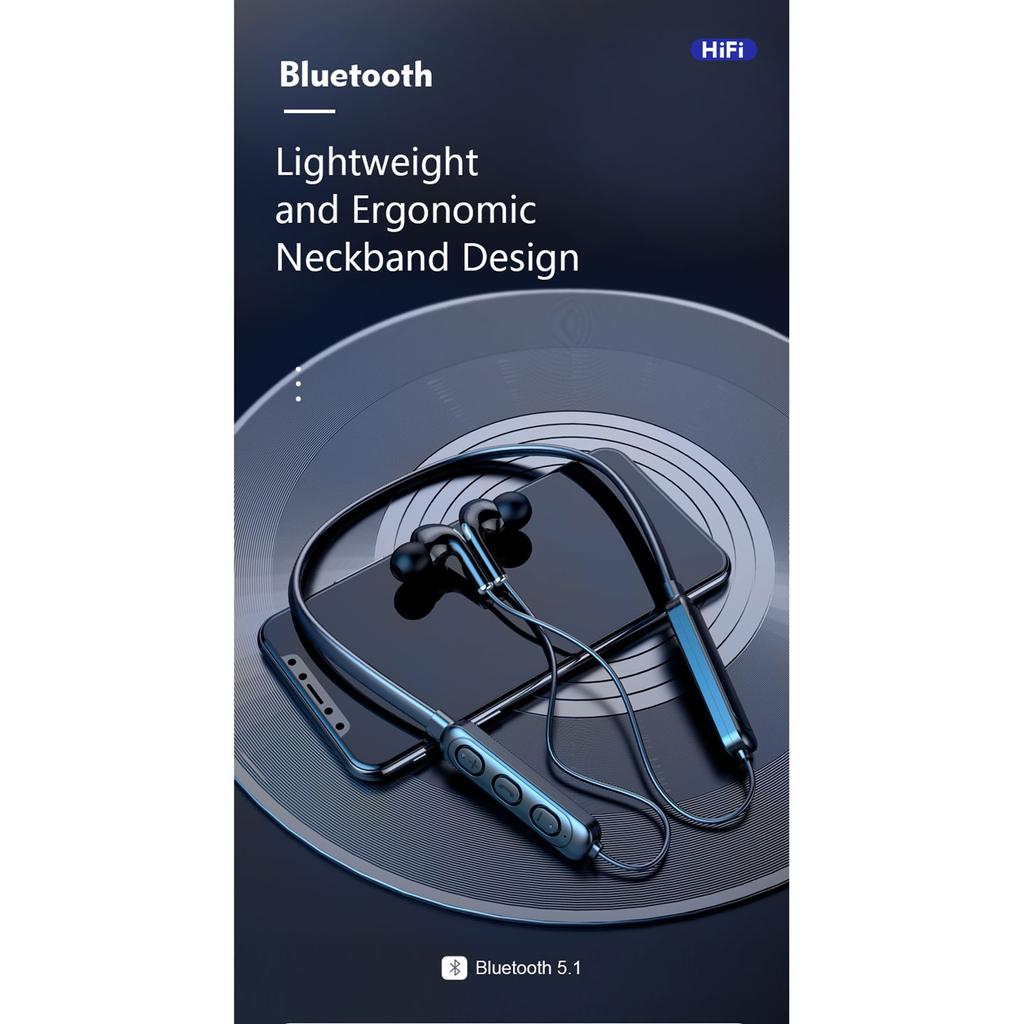Bluetooth Headphones Bluetooth In-Ear Headphones Powerful Bass, For