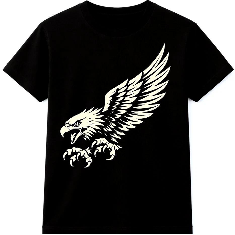 Eagle T Shirt Flying Eagle Graphic Bird Tattoo Style Biker Rock Tee XXL