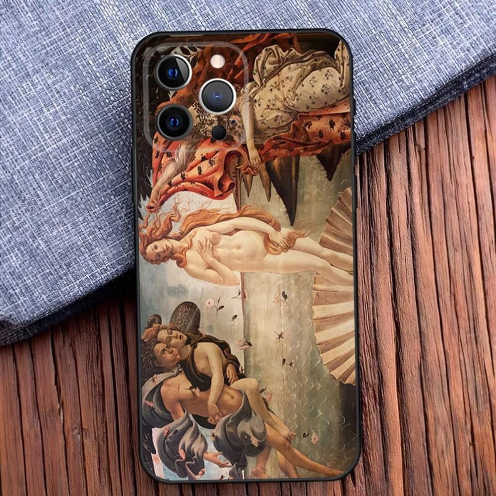 

Renaissance Art Paintings Phone Case For iPhone 16,15,14,13,12,11,Pro,X,XS,Max,XR,Plus,Mini Soft Black Cover iPhone11PRO