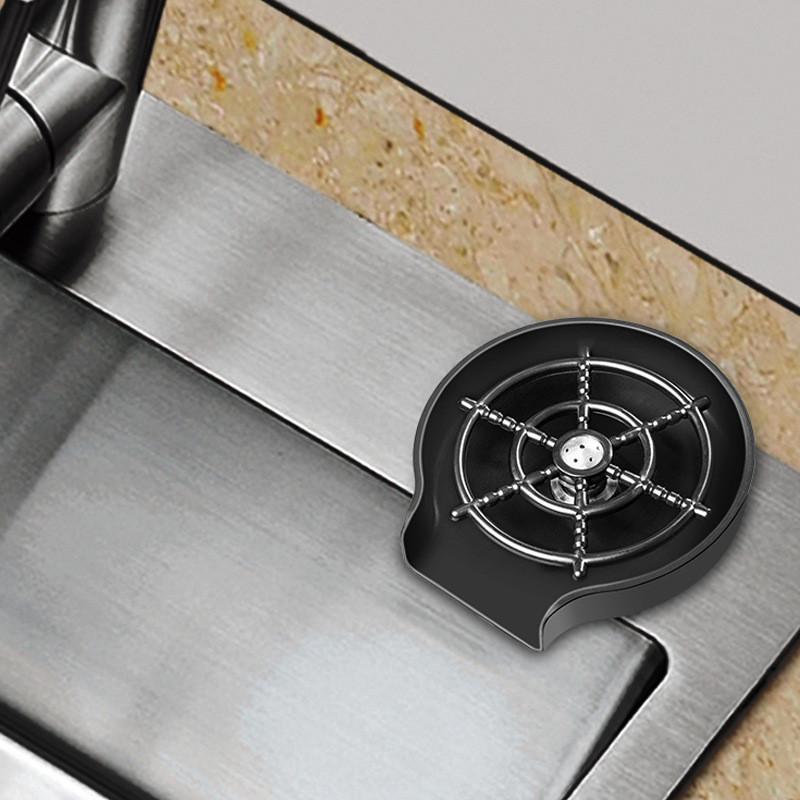 Lave-tasses haute pression Commercial Évier encastré Comptoir de bar Outil de lavage de tasses automatique professionnel