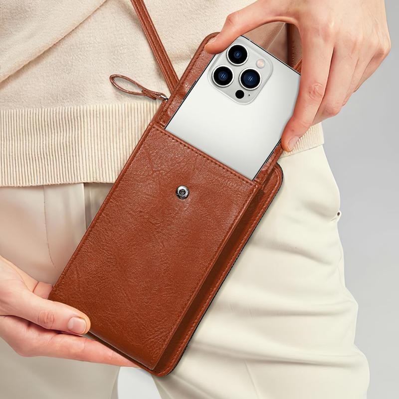 Geantă de umăr cu fermoar pentru orice ocazie, Geantă de telefon la modă în culoare uni, Poșetă versatilă cu curea detașabilă