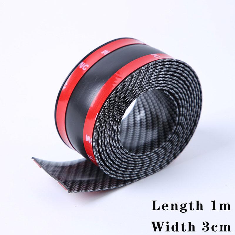 

2023 Автомобильные наклейки против царапин, защитная пленка для порога, резиновая полоса, углеродное волокно, защитная пленка для порога автомобиля, пленка для бампера автомобиля чёрный