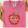 Comfort Colors Teacher Ever Apple Shirt – Appreciation Gift, Back To School Tee