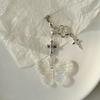 Beautiful Butterfly Phone Ornament Keychain Colorful Butterfly Pendant Phone Chain Accessory Pendant for Keys Backpacks
