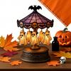 Unique Gift for Lovers Immersive Seasonal Atmosphere Light Spooky Stained Glass Carousel Night Light with for Bedroom Mantel