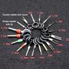 18pcs Car Terminal Removal Kit Box Wire Plug Connector Extractor Puller Release Pin Extractor Set Terminal Plug Repair Tools