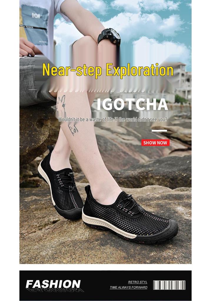 Große Atmungsaktive Mesh-Wanderschuhe für Herren - Sommer Outdoor Lässiger Stil 4748