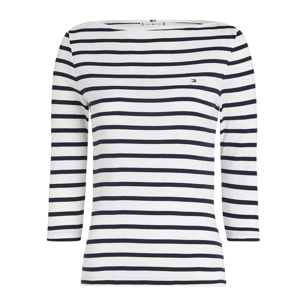 Tommy Hilfiger Womens/Ladies Striped Boat Neck Slim T-Shirt