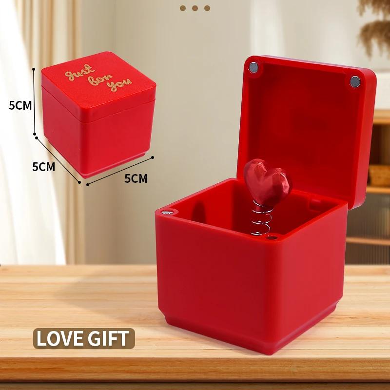 Middle Finger Surprise Gift Boxs Christmas Fun Prank Gift Offices Desk Home Decor Gift Decoration Children Practical Jokes Toys