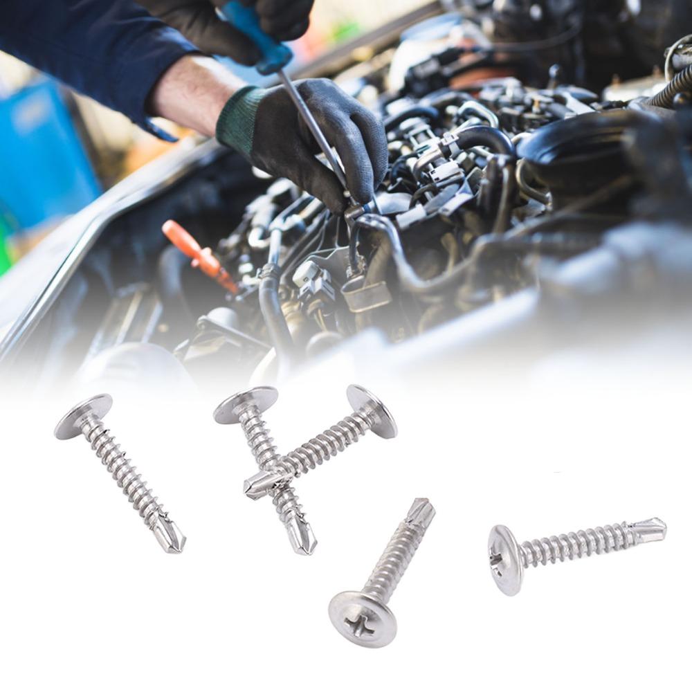 100pcs Fast Tapping Self Drilling Screws Durable Truss Head Screw For Industrial Use