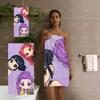 K-pop Anime Girl Beach Towel,Microfiber Soft Absorbent Quick Dry, Oversized for Beach Pool Travel, Cute Idol Print Bath Towel