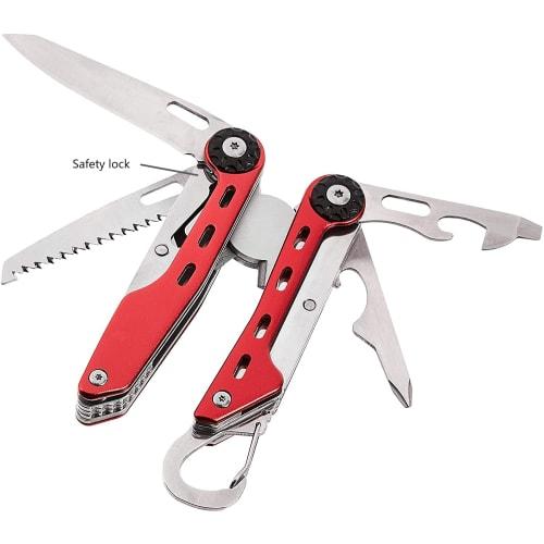 Basic 10-in-1 Multi-Tool Set with Nylon Case, Red