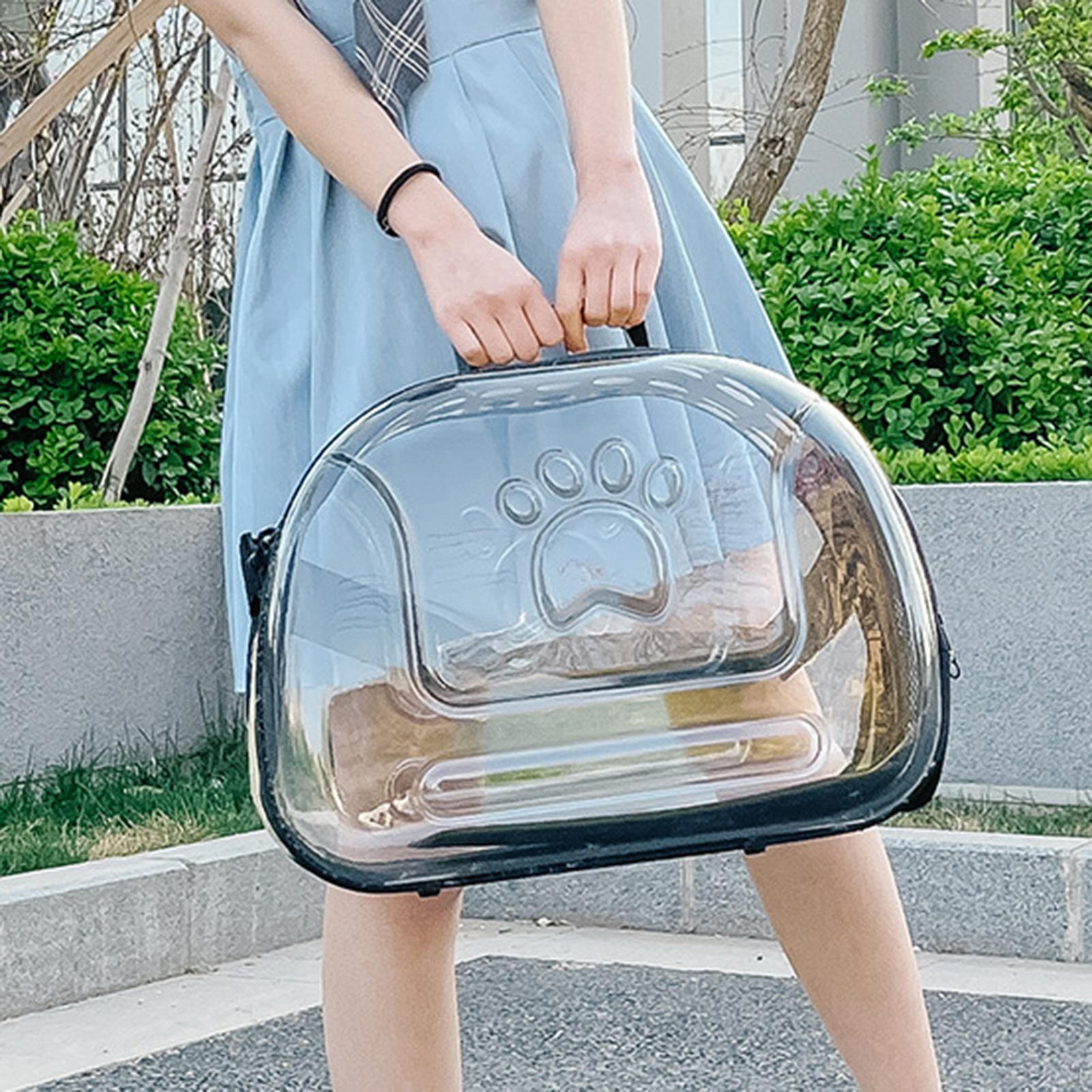 

Прозрачная переноска для домашних животных с пузырьками для маленьких и средних собак — стильный спутник в путешествиях Gold L