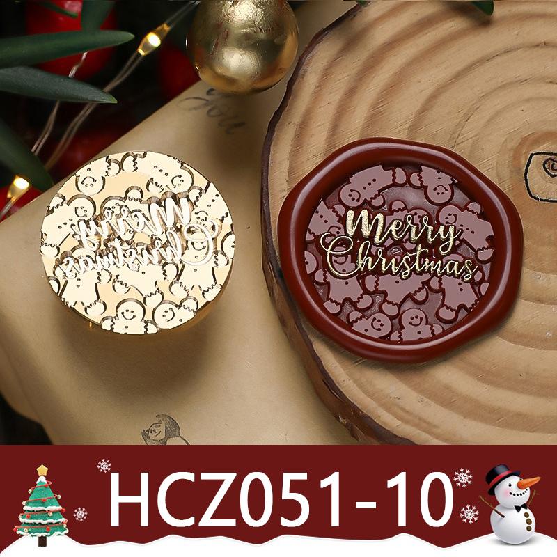 3D Relief Wachssiegel Weihnachtsserie Wachssiegelstempel Retro Weihnachtsmann Schneeflocke DIY Festival Geschenkverpackung Karten Scrapbooking