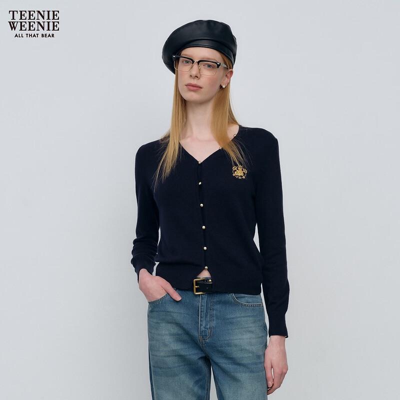 Teenie Weenie Bear Letter Knitted Cardigan S