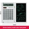 Portable 12-Digit Financial Calculator with Handwriting Board - Ideal Business Gift for Office Use
