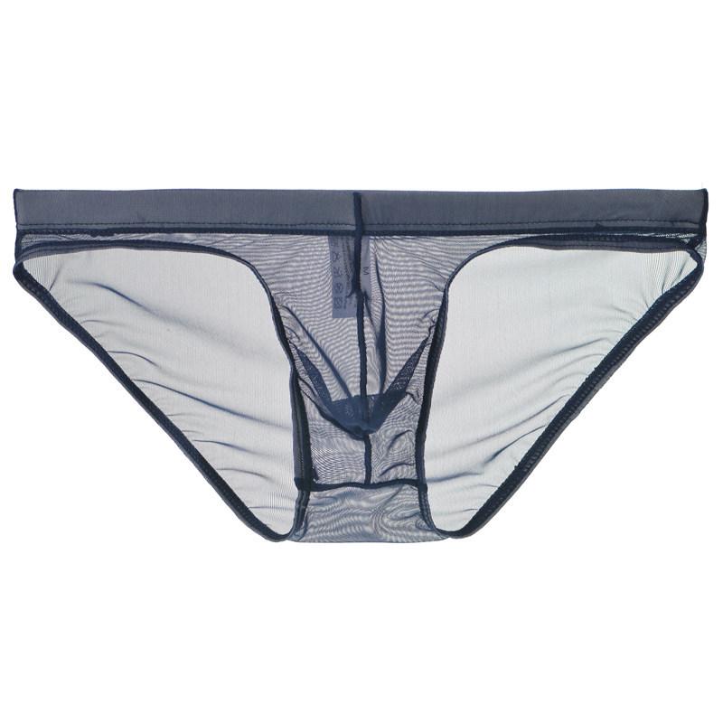 Youye Men's Transparent Mesh Triangle Briefs - Sexy, Breathable, Close-Fitting Underwear for Young Men