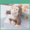 Mini Macaco de Pelúcia Desenho Animado Fofo Encantador Chaveiro Animal Decoração de Bolsa