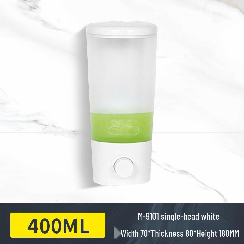 

Настенный герметичный дозатор для мыла для отелей и гостевых домов - Одинарный держатель для геля для душа и дезинфицирующего средства для рук